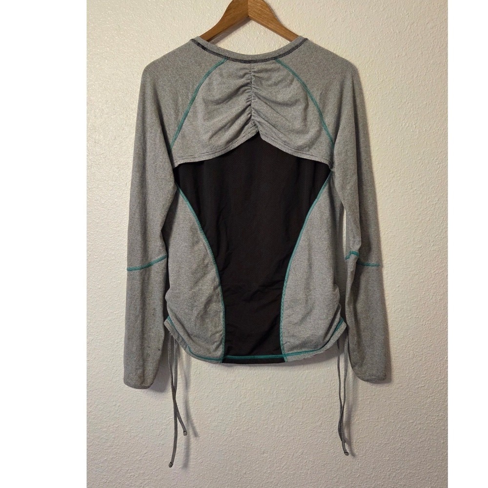Lucy Tech Athletic Top Large Ruched Back Drawstring Performance Running - Picture 6 of 9